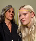 Center Stage for photos feature in use highlighting the faces of two people