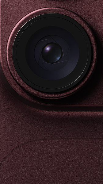 Main camera variable aperture lens featured on iPhone 18 Pro in burgundy color