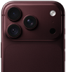 iPhone 18 Pro in burgundy color, featuring 48 MP Main camera with variable aperture