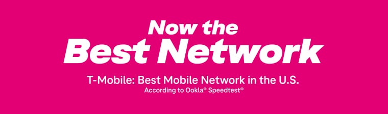 Now the best network. T-Mobile: Best Mobile Network in the U.S. According to Ookla Speedtest. 