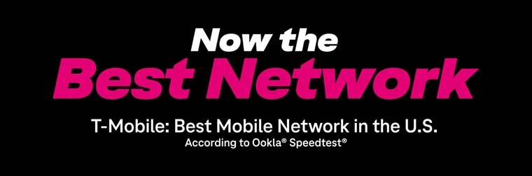 Now the best network. T-Mobile: Best Mobile Network in the U.S. According to Ookla Speedtest.