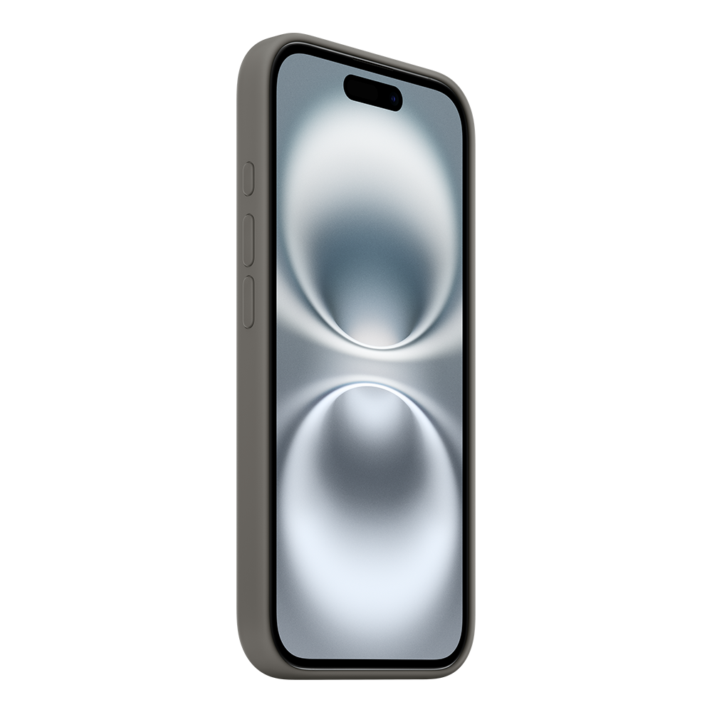 Apple Silicone Case with MagSafe for Apple iPhone 16 Stone Grey Accessories at TMobile for
