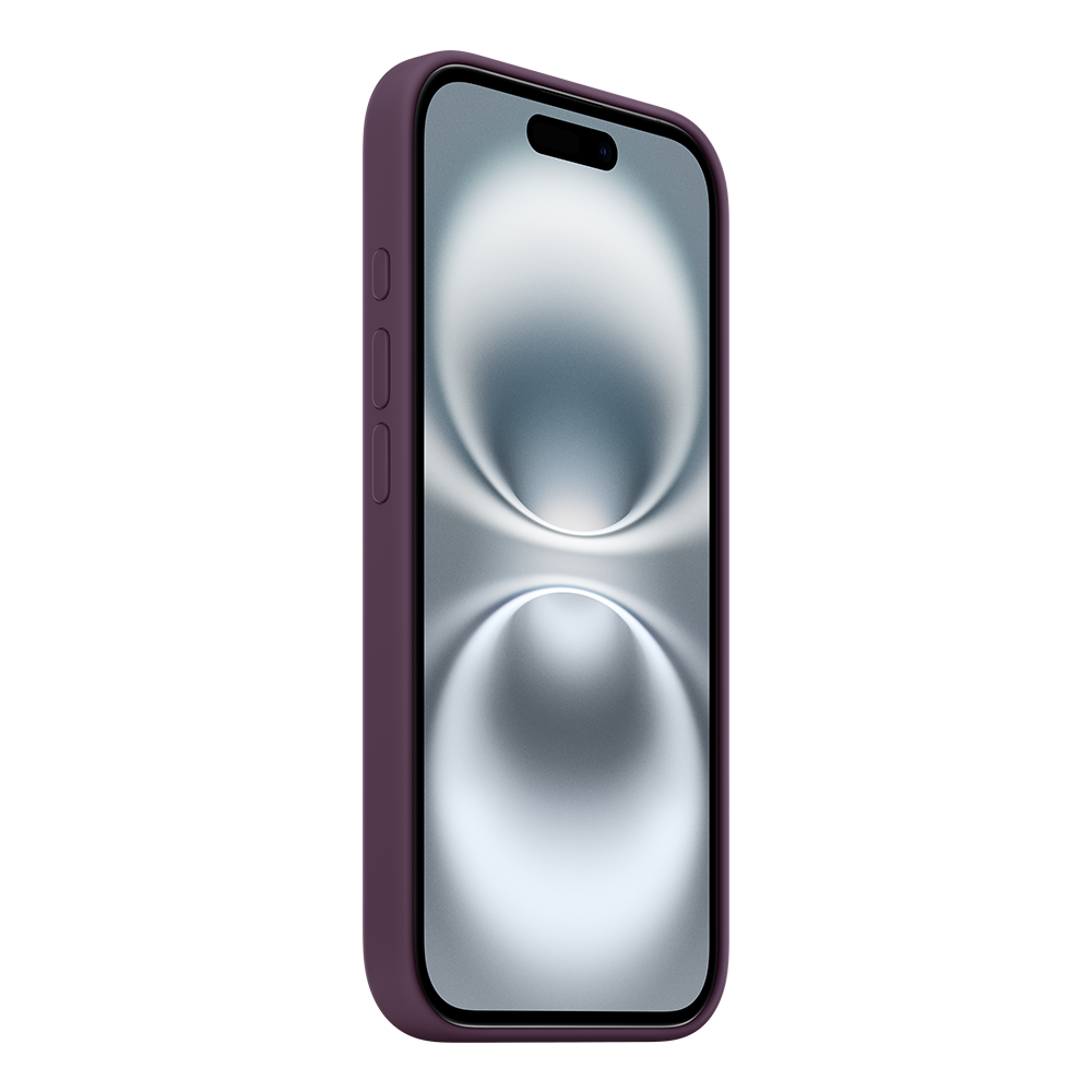 Apple Silicone Case with MagSafe for Apple iPhone 16 Plum