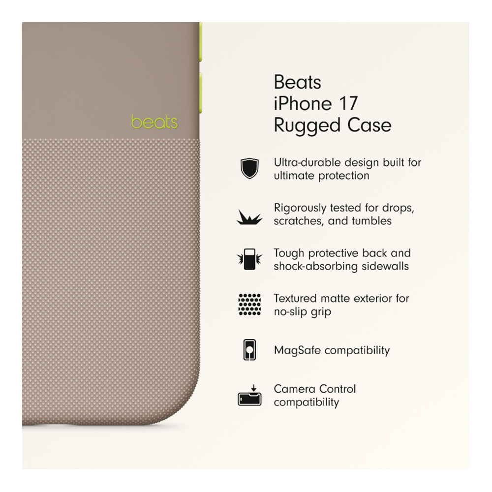 Beats Rugged Case with MagSafe and Camera Control for Apple iPhone 17