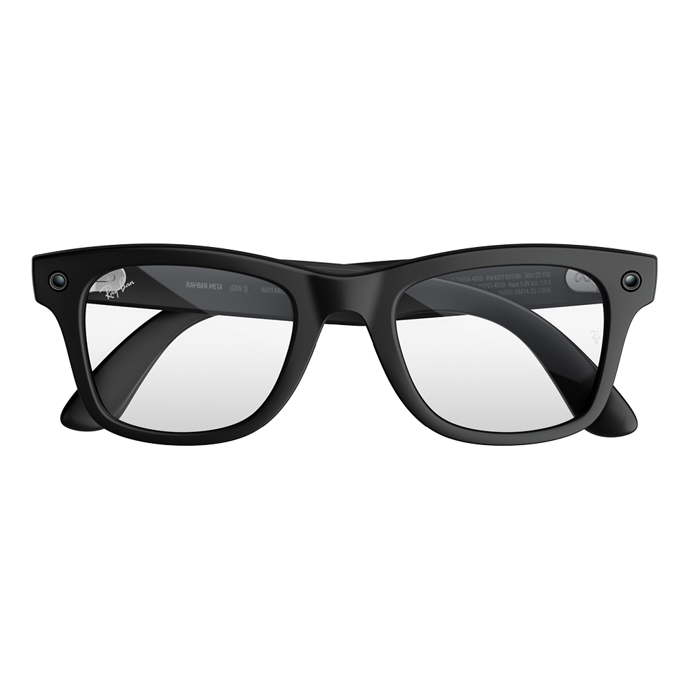 Ray-Ban Meta (Gen 3) Wayfarer Clear Lenses, Large: Prices, 1 Colors ...