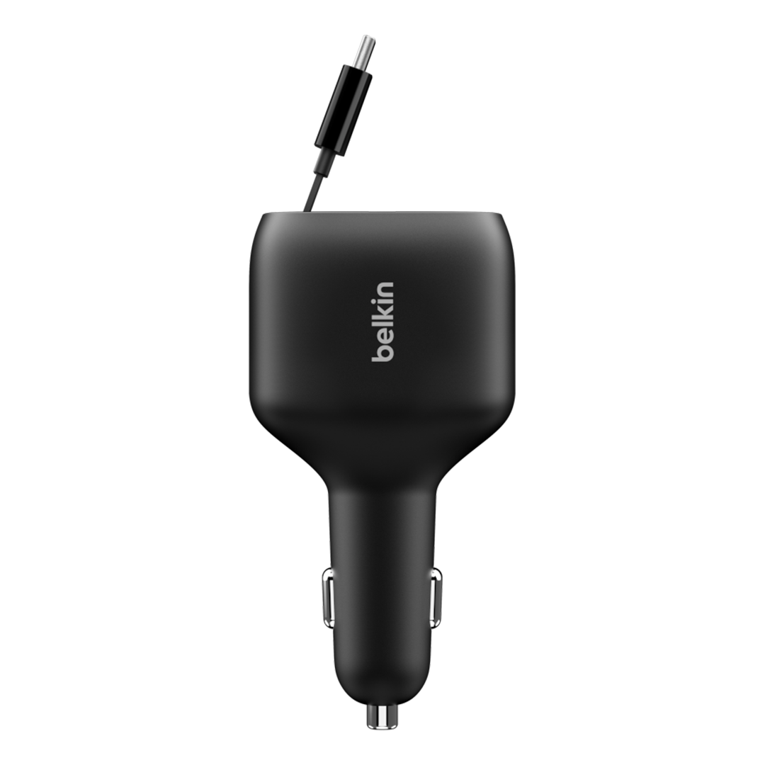 Belkin 75W Car Charger with Retractable Cable