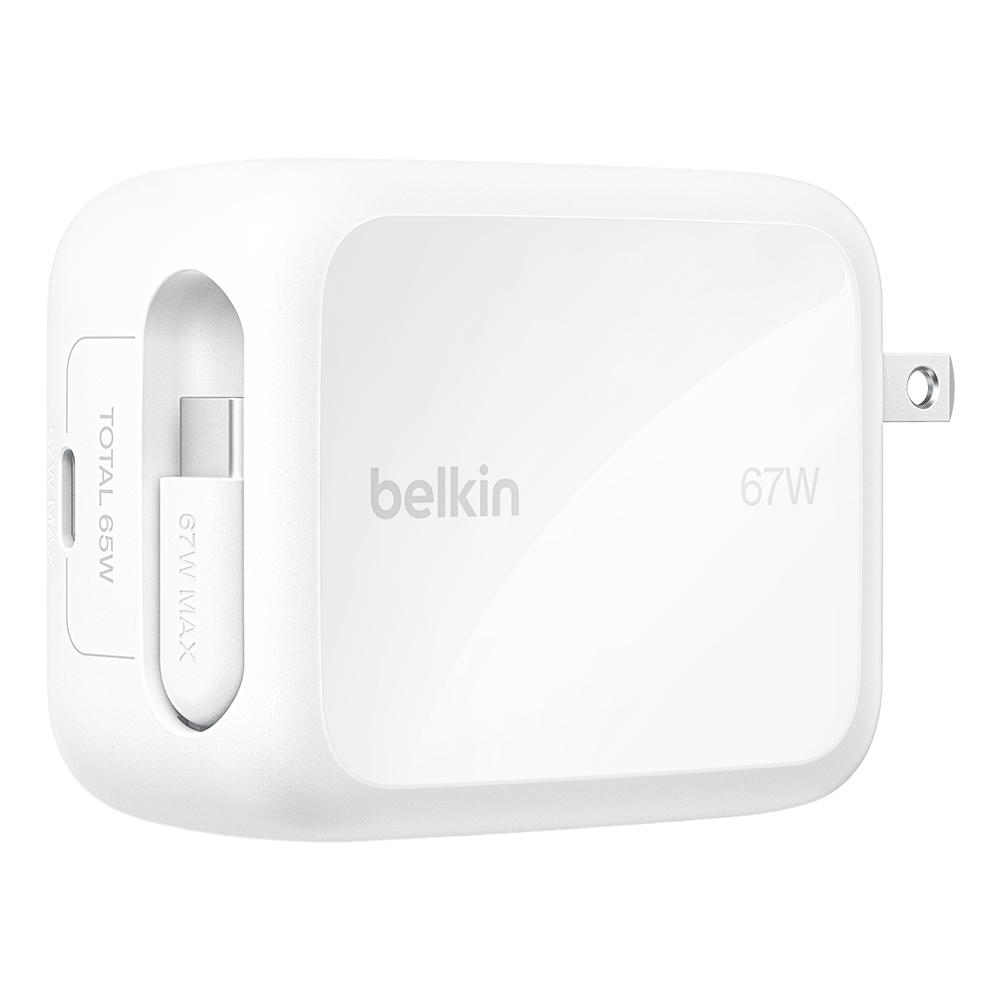 Belkin 67W Adapter with Retractable Cable: Prices, 2 Colors, Sizes ...