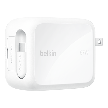 belkin Adaptador Belkin de 67 W con cable retráctil