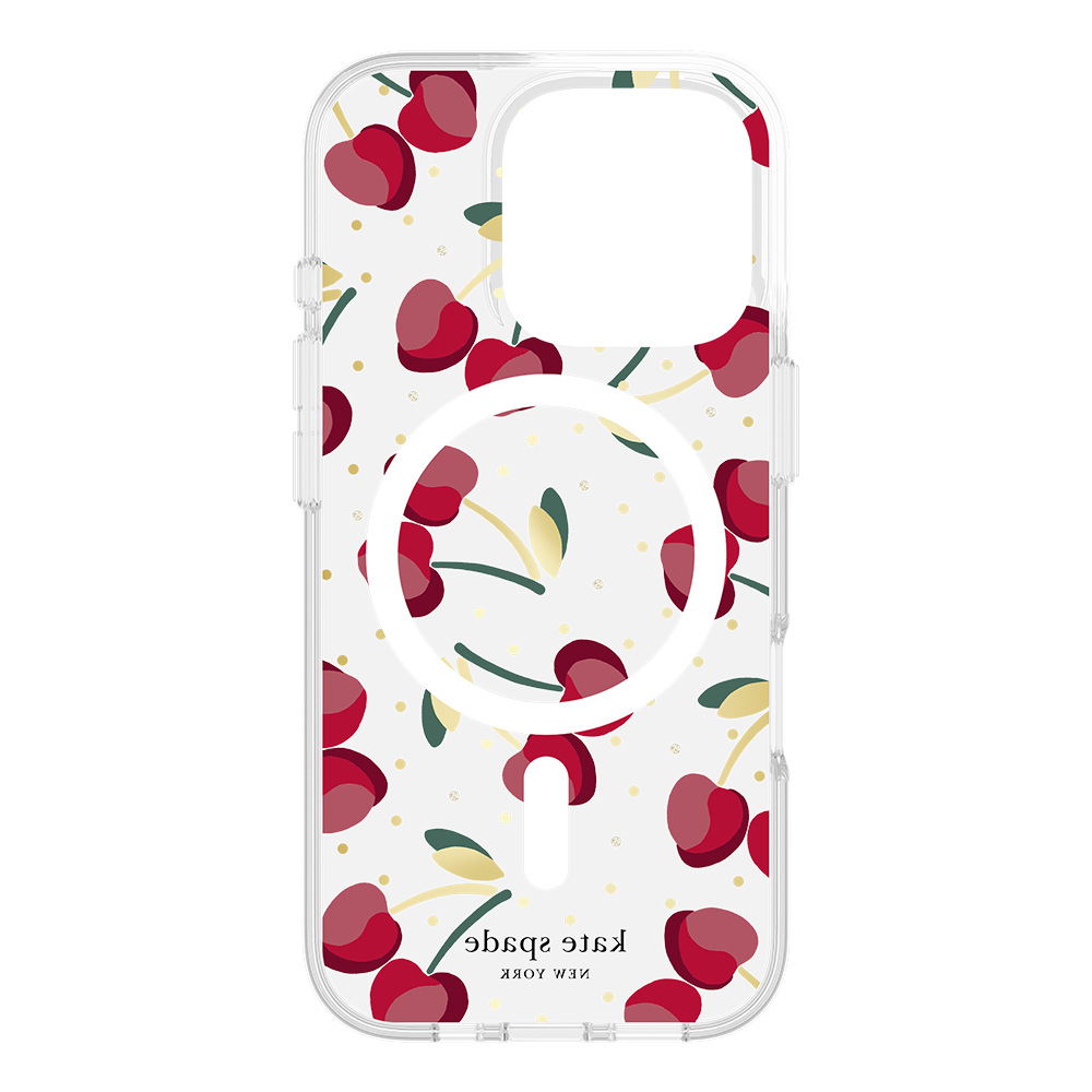 kate spade new york Print Case MagSafe for Apple iPhone 16 Pro Cherry