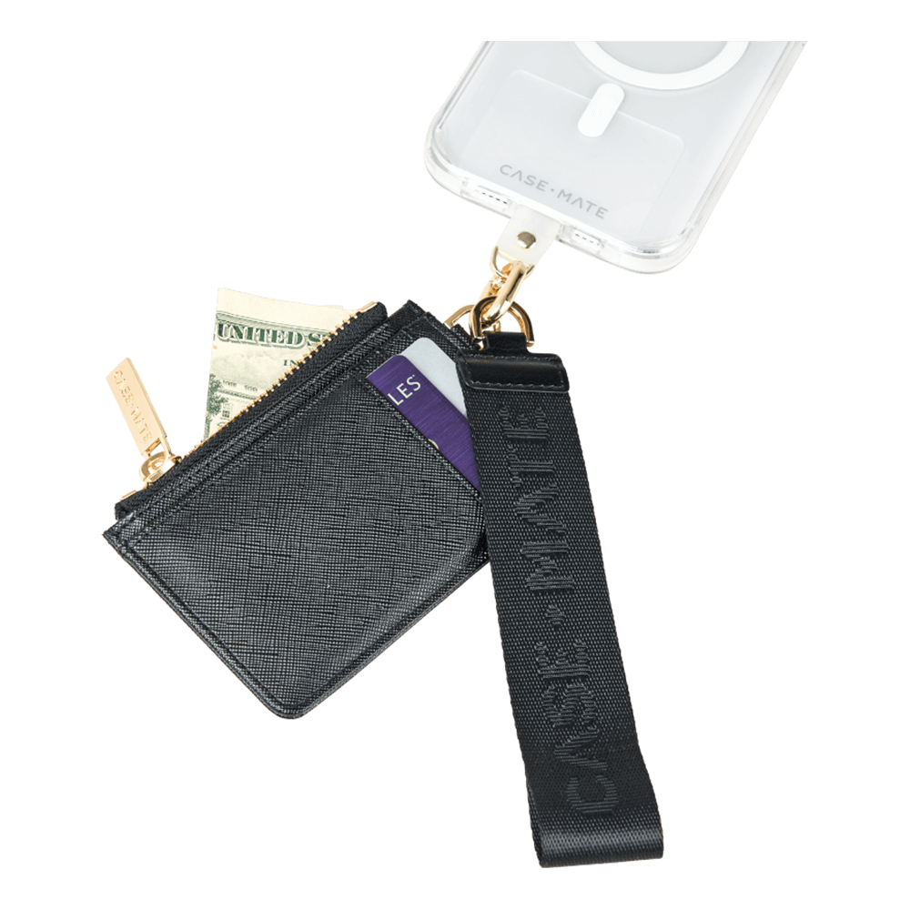 CaseMate Phone Strap with Wallet for Universal Black Accessories