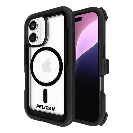Pelican Pelican Voyager Case w/ Phone Holster/Stand, MagSafe for iPhone 16