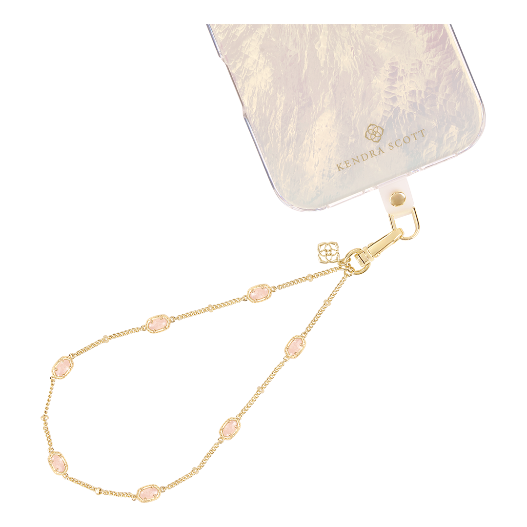 Kendra Scott Emilie Rose Quartz Phone Charm