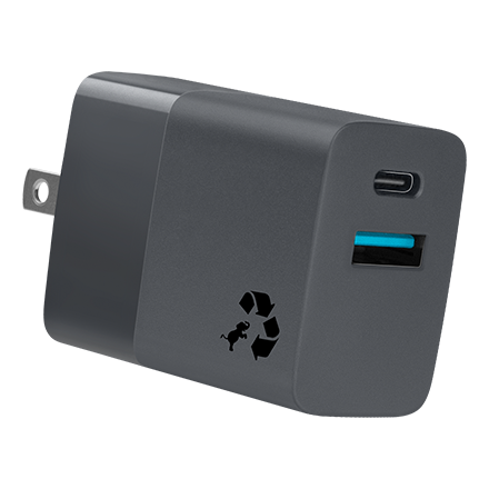 Nimble Eco-Friendly Wally Mini+ 30W PD Wall Charger - Charcoal Grey
