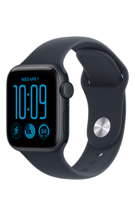Apple Watch SE 3 40mm - Midnight Aluminum Case Navy Blue Sport Band M/L