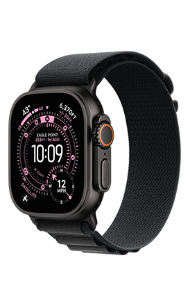 Apple Watch Ultra 3 - Black Titanium Case Black Alpine Loop Medium
