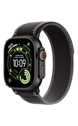 Apple Watch Ultra 3 - Black Titanium Case Black Ocean Band