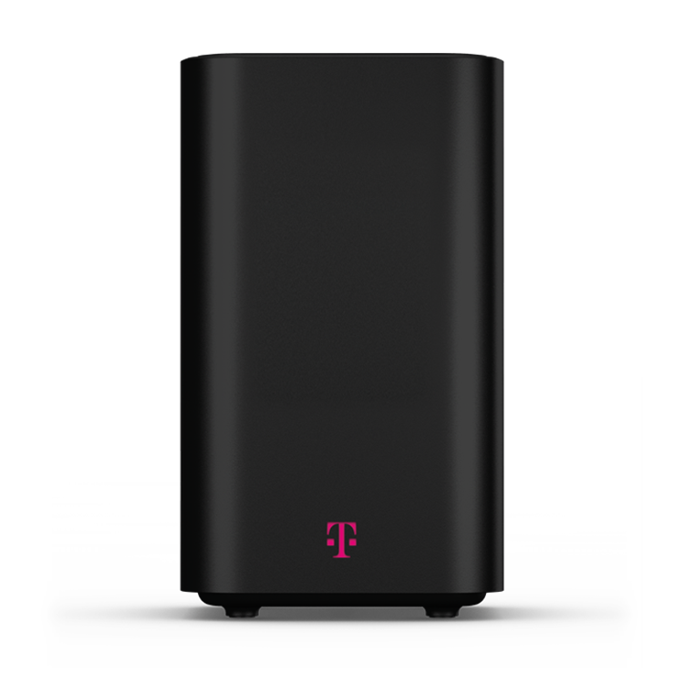 A black T-Mobile gateway device.