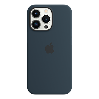 Apple Silicone Case with MagSafe for iPhone 13 Pro - Abyss Blue