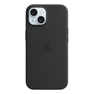 Apple Silicone Case with MagSafe for iPhone 15 - Black