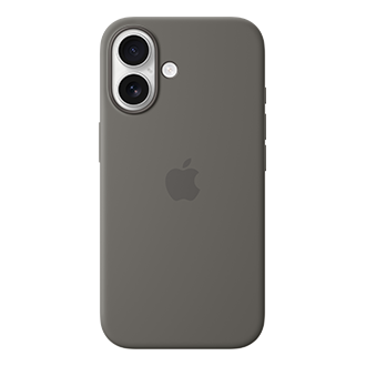 Apple Silicone Case with MagSafe for Apple iPhone 16 - Stone Grey