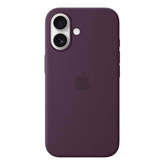 Apple Silicone Case with MagSafe for Apple iPhone 16 - Plum