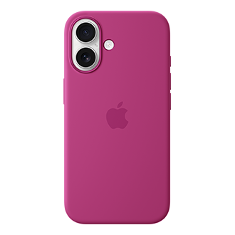 Apple Silicone Case with MagSafe for Apple iPhone 16 - Fuchsia