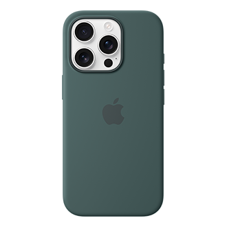 Apple Silicone Case with MagSafe for Apple iPhone 16 Pro - Lake Green