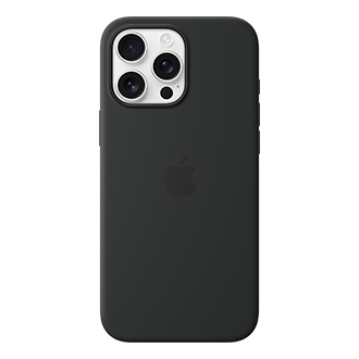 Apple Silicone Case with MagSafe for Apple iPhone 16 Pro Max - Black