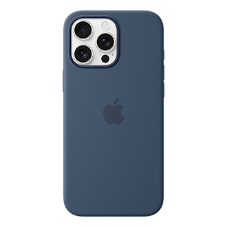 Apple Silicone Case with MagSafe for Apple iPhone 16 Pro Max - Denim