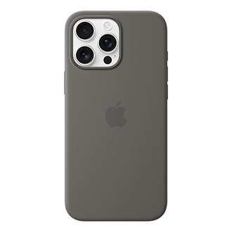 Apple Silicone Case with MagSafe for Apple iPhone 16 Pro Max - Stone Gray