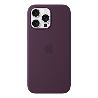 Apple Silicone Case with MagSafe for Apple iPhone 16 Pro Max - Plum