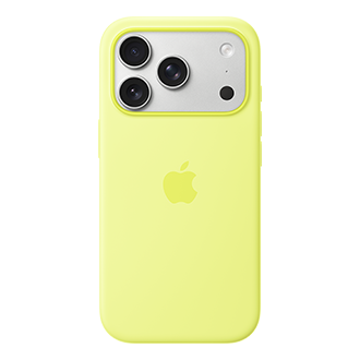 Apple Silicone Case with MagSafe for iPhone 17 Pro - Neon Yellow