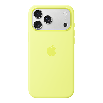Apple Silicone Case with MagSafe for iPhone 17 Pro Max - Neon Yellow