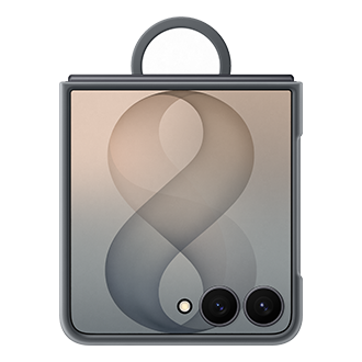 Samsung Silicone Ring Magnet Case for Samsung Galaxy Z Flip8 - Graphite