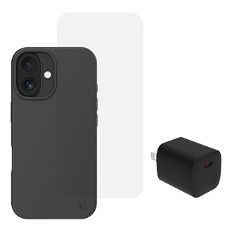 GoTo¨ 3-in-1 Bundle SAVE 30 Percent for Apple iPhone 16 - Black