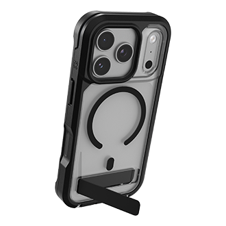 ZAGG Rainier Snap w/ Kickstand Case for Apple iPhone 18 Pro/17 Pro - Black/Clear