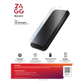 ZAGG Glass XTR5 Screen Protector for Samsung Galaxy Z Fold8 - Clear