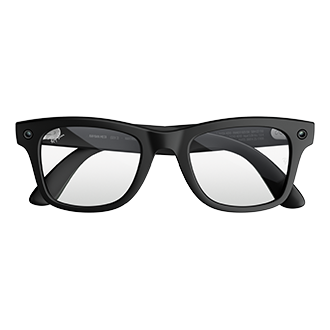 Ray-Ban Meta (Gen 3) Wayfarer Clear Lenses - Matte Black Frames