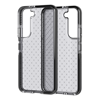 Tech21 Evo Check Case for Samsung Galaxy S22- Smoke Black