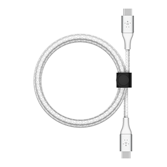 Belkin BOOST CHARGE Braided USB-C to USB-C Cable, 2m - White
