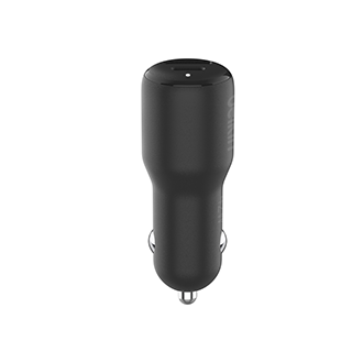 Belkin 42W Dual Car Charger with USB-C to Lightning Cable - Black