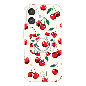 Velvet Caviar MagSafe Case w/ Grip for iPhone 17 - Mon Cheri Cherry