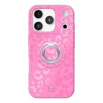 Velvet Caviar MagSafe Case w/ Grip for iPhone 17 Pro - Hot Pink Leopard