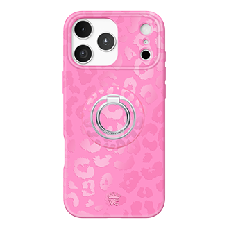 Velvet Caviar MagSafe Case w/ Grip for iPhone 17 Pro Max - Hot Pink Leopard