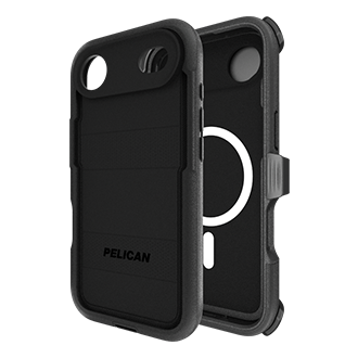 Pelican Voyager Case w/ Holster/Stand, MagSafe for iPhone Air - Black