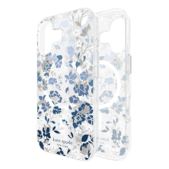 Kate Spade New York Case with MagSafe for Apple iPhone 17 - Flowerbed Blue