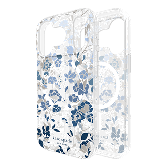 Kate Spade New York Case with MagSafe for Apple iPhone 17 Pro - Flowerbed Blue