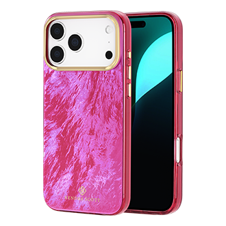 Kendra Scott Mother of Pearl Case w/ MagSafe for iPhone 17 Pro Max - Raspberry