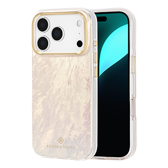 Kendra Scott Mother of Pearl Case w/ MagSafe for iPhone 17 Pro Max - Cream Agate