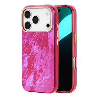 Kendra Scott Mother of Pearl Case w/ MagSafe for iPhone 17 Pro - Raspberry